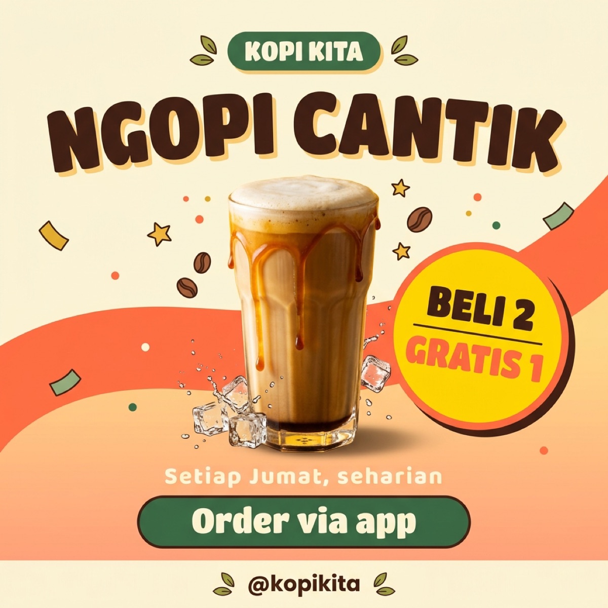 Desain promo kopi